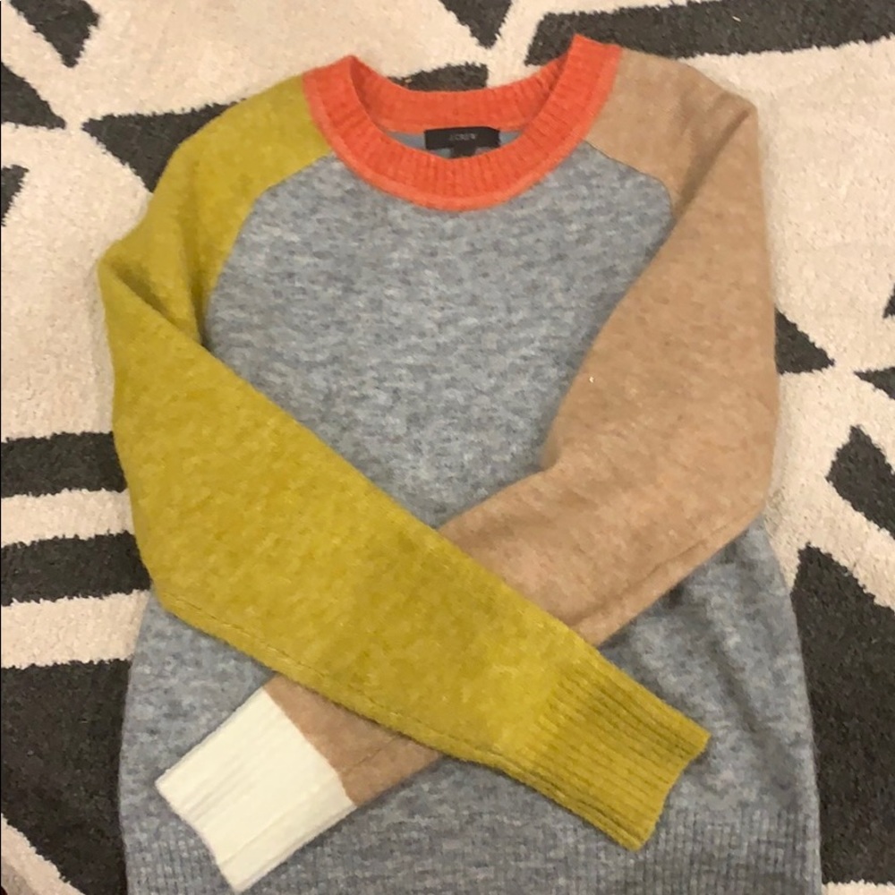 J. Crew color block sweater